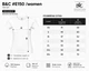 Футболка жіноча B&C E150 Біла M 145 г/м² - изображение 5