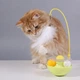 Игрушка дразнилка для кошек котят трек неваляшка с перьями кошачьей мятой 25*9см - изображение 1