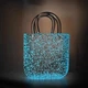 Светящаяся стеклянная ваза для цветов в форме сумки Bubble Bag Neon, 20x11x26 см - изображение 10