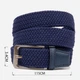 Ремень мужской тканевый Vintage leather-20524 105 см Синий - изображение 7