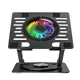 Подставка Wozinsky CoolBase RGB охлаждающая с вращением 360° для ноутбука и планшета Black (5907769387692) - изображение 6