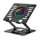 Подставка Wozinsky CoolBase RGB охлаждающая с вращением 360° для ноутбука и планшета Black (5907769387692) - изображение 7