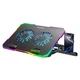 Подставка Wozinsky WDCX-A26 NitroCool RGB охлаждающая геймерская под ноутбук Black (5907769387722) - изображение 1