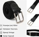 Ремень мужской тканевый Vintage 100 см Черный (leather-20521) - изображение 8