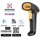 1D, 2D, QR сканер штрих-кодов UKRMARK EV-B208, 3-в-1: проводной USB/беспроводной Bluetooth/беспроводной 2.4GHz (соответствует требованиям супермаркетов). - изображение 2