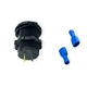 Гнездо врезное 2 USB 1A, 2,1A, 12-24В, крышка, с подсветкой красной - изображение 2