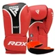 Боксерские перчатки RDX PU 16 унций Красные/Черные с капой - изображение 1