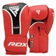 Боксерские перчатки RDX PU 16 унций Красные/Черные с капой - изображение 3