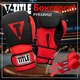 Боксерские перчатки TITLE искусственная кожа L 14oz черные красные - изображение 2