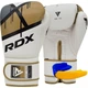 Боксерские перчатки RDX PU 16 унций Золотистые с капой в комплекте. - изображение 1