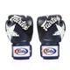 Боксерские перчатки Fairtex натуральная кожа 14 унций синие. - изображение 5