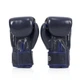 Боксерские перчатки Fairtex натуральная кожа 14 унций синие. - изображение 6