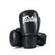 Боксерські рукавиці Fairtex штучна шкіра 12 унцій чорні - зображення 8