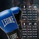 Боксерські рукавиці Leone штучна шкіра 8 унцій сині з капою - зображення 10