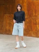 Джинсовые шорты женские Uniqlo 353198626 28 Голубые (1160137265) - изображение 5