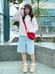 Джинсовые шорты женские Uniqlo 353198626 26 Голубые (1159957235) - изображение 9