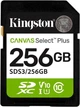 Карта памяти Kingston Canvas Select Plus SDXC 256GB Class 10 UHS-I U1 V10 (SDS3/256GB) - изображение 1