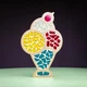 Набор для стеклянной мозаики Mosaaro Мороженое основа из МДФ разноцветный - изображение 2