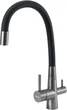Смеситель кухонный c подключением к фильтру GRANADO Lerma PVD Black - изображение 1