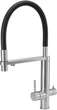 Смеситель кухонный с подключением к фильтру GRANADO Hita INOX Black - изображение 1