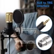 Мікрофон конденсаторний BM-800 з USB звуковою картою V8 — комплект для стріму, геймінгу та подкастів, золотистий - зображення 12