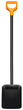 Садовая лопата совковая 127 см рессорная сталь Fiskars LS-1566 - изображение 5