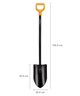 Лопата штыковая удлиненная 126.5 см сталь для копания Fiskars LS-1572 - изображение 6