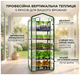 Мини-теплица 5 полок 1,95х0,7х0,5 м для защиты растений металл фольга зеленый LS-2788 - изображение 1
