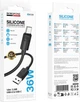 Кабель Borofone BX123 Leya silicone charging data cable Type-C Black (6941991124211) - изображение 4