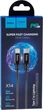 Кабель Hoco X14 Type-C to iP 3A, 20W, nylon, aluminum connectors, 2 м Black (6931474752208) - изображение 4