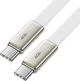 Кабель Acefast C24-03, Type-C to Type-C, 60W, 3A, Braided wire, Zinc alloy + TPE connectors, 1.2 м White (6974316286257) - изображение 2