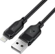 Кабель Acefast C16-06, USB to iP, 2.4A, TPE, TPU connectors, 2 м Black (6974316286271) - изображение 2
