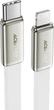 Кабель Acefast C24-01, USB to iP, 30W, Braided wire, Zinc alloy + TPE connectors, 1.2 м White (6974316286240) - изображение 2