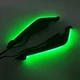 Дефлектори для мотоцикла 17см, (декоративний спойлер 2шт) Led зелений - изображение 1