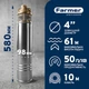 Насос глибинний Farmer 4SKM 100S, 0.75 кВт, H 61м, Q 50л/хв (кабель 10 м) - зображення 4