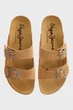 Жіночі руді замшеві слайдери OBAN SUEDE Pepe Jeans 36 PLS80009 - изображение 4