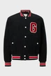 Чоловічий чорний вельветовий бомбер VARSITY Gant S 7006573 - изображение 1