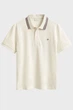 Чоловіче біле поло COLLAR TIPPING Gant S 2014119 - зображення 1