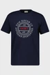 Чоловіча темно-синя футболка GRAPHIC SS Gant L 2003403 - изображение 1