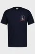 Чоловіча темно-синя футболка GRAPHIC Gant S 2003404 - изображение 1