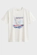 Чоловіча біла футболка GRAPHIC Gant S 2003444 - изображение 5