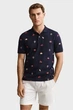 Чоловіче темно-синє поло EMBROIDERED Gant M 2014100 - изображение 1
