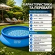 Надувний басейн 305×76 см із надувним кільцем, круглий, 3853 л, синій для всієї родини - зображення 3