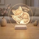Светильник ночник LED доска для заметок 20 см круглая USB питание маркер AND 5803 для идей - изображение 2
