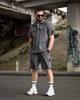 Літній комплект Stone Island TARANTINO темно сірий сорочка та шорти карго чоловічий XXXL - зображення 1