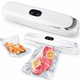 Вакуумный упаковщик для продуктов Vacuum Sealer MK-801 90Вт бытовой вакуумный + 10 пакетов Белый - изображение 1