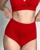 Комплект для кормления KOKO Boutique: топ на запах и высокие послеродовые трусы красный, XXL - изображение 6