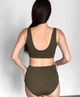 Комплект для кормления KOKO Boutique: топ на запах и высокие послеродовые трусы хаки, S/M - изображение 2