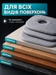 Насадки на швабру мопы на липучке из микрофибры Hausland набор запасных насадок 6 шт 22х22 см сменная тряпка для швабры с серым отжимом (03190061) - изображение 3