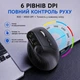 Бездротова вертикальна миша T29 чорна, Bluetooth 5.2 + 2.4G, 10 кнопок, DPI 800–4000, акумулятор 500 мА·год, USB Type-C - зображення 2